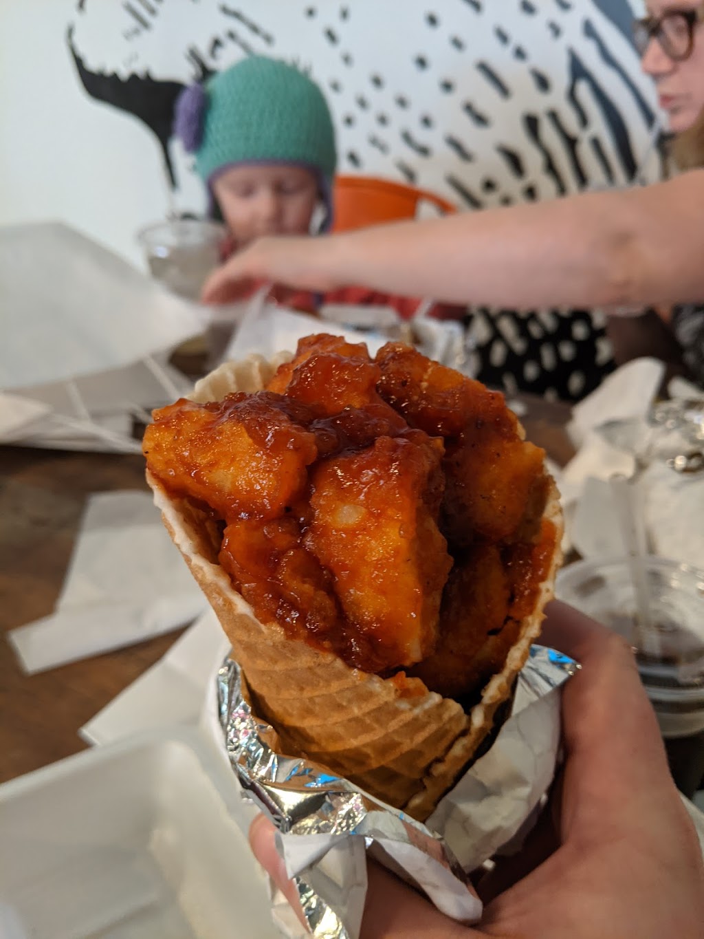 ChicknCone Hamilton | restaurant | 134 Riverfront Plaza, Hamilton, OH 45011, USA | 5138893075 OR +1 513-889-3075