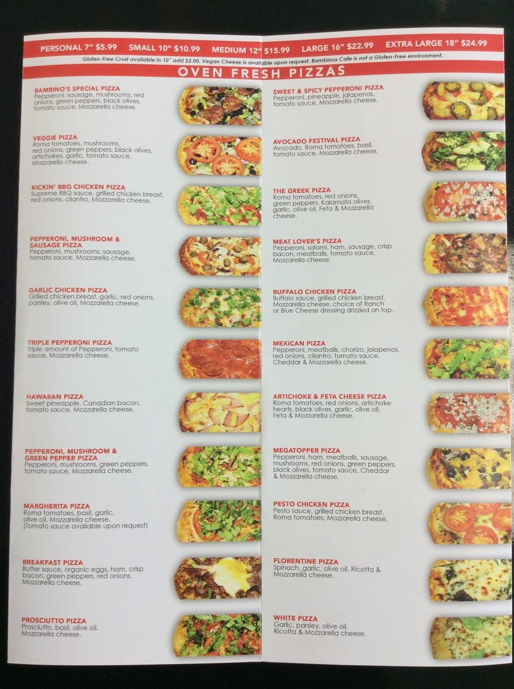 Cafe Bambinos | restaurant | 290 N Hill Ave, Pasadena, CA 91106, USA | 6265775007 OR +1 626-577-5007