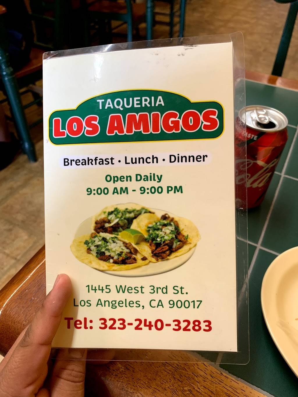 Taqueria y Restaurant Los Amigos | restaurant | 1445 W 3rd St, Los Angeles, CA 90017, USA | 3232403283 OR +1 323-240-3283