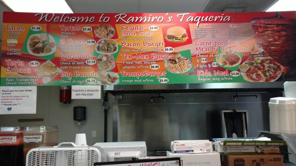 Ramiros Taqueria | restaurant | 4912, 100 N Hampton Rd, DeSoto, TX 75115, USA | 9727488920 OR +1 972-748-8920