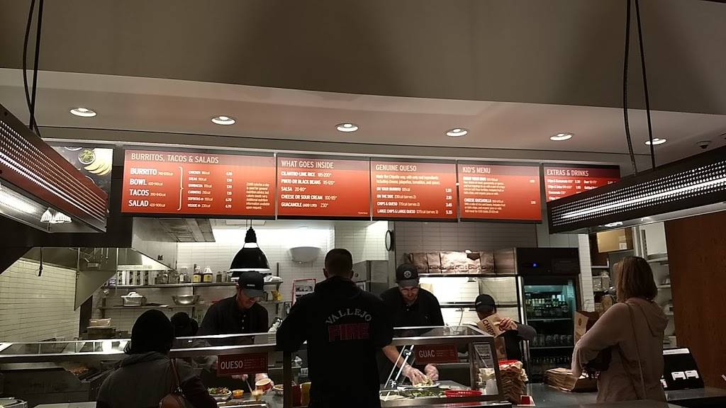 Chipotle Mexican Grill | restaurant | 1195 Admiral Callaghan Ln, Vallejo, CA 94591, USA | 7075521024 OR +1 707-552-1024