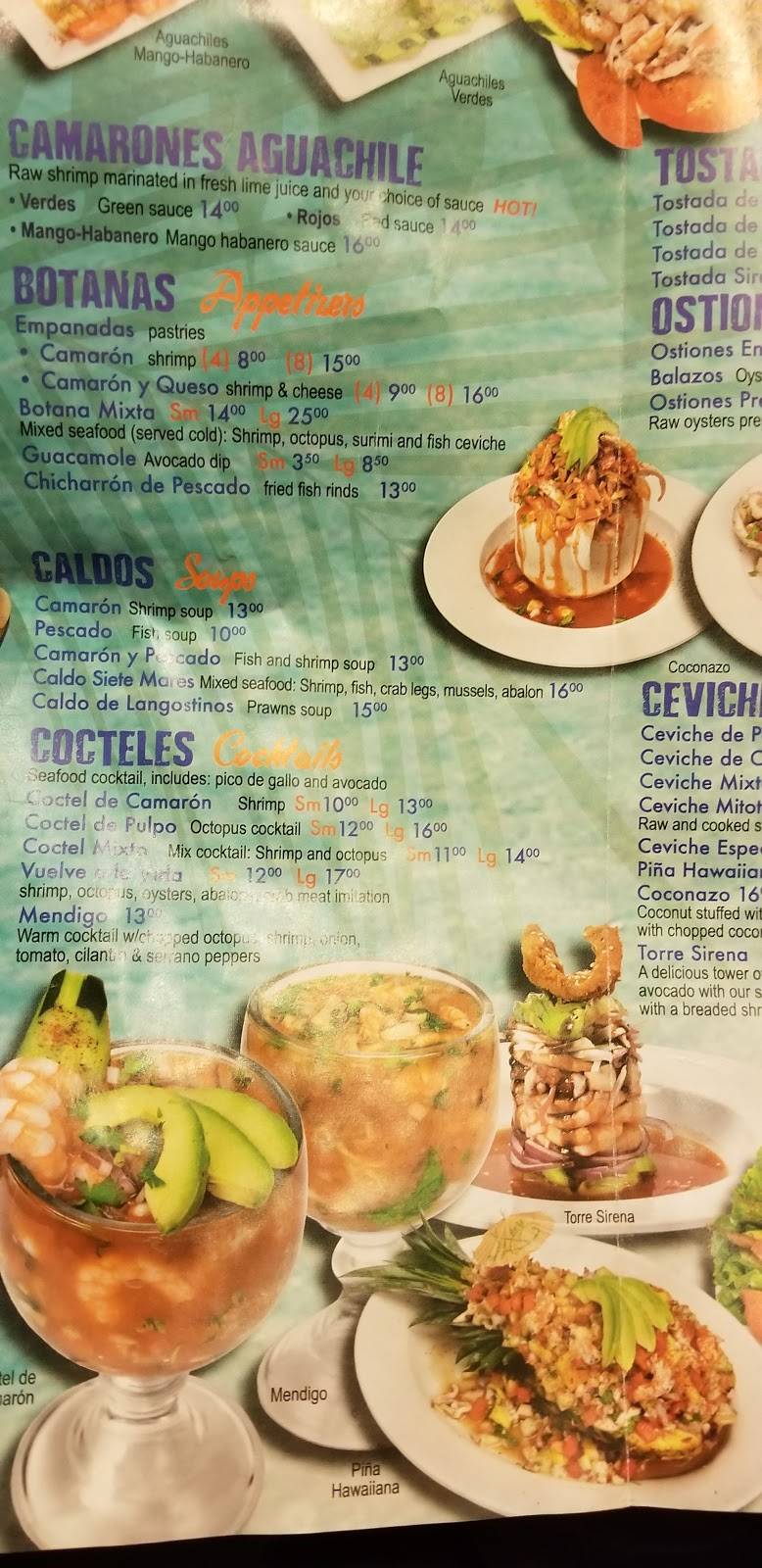 Mariscos La Sirena | restaurant | 5087 S Archer Ave, Chicago, IL 60632, USA | 7733062940 OR +1 773-306-2940
