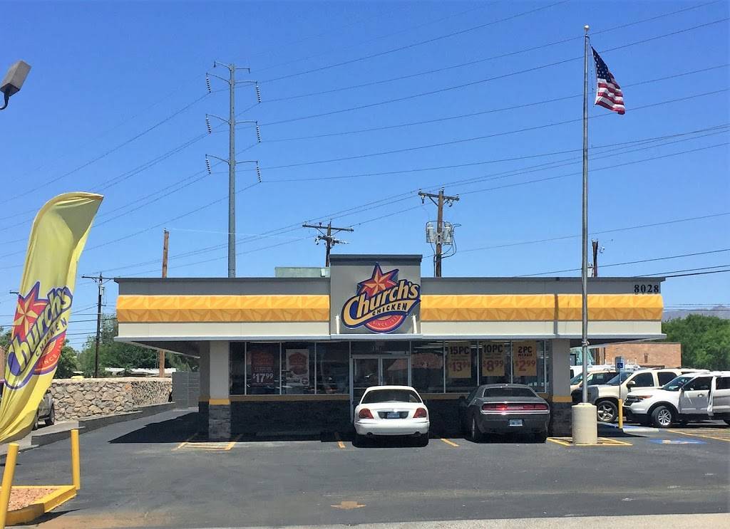 Churchs Chicken | restaurant | 8028 N Mesa St, El Paso, TX 79932, USA | 9155844966 OR +1 915-584-4966