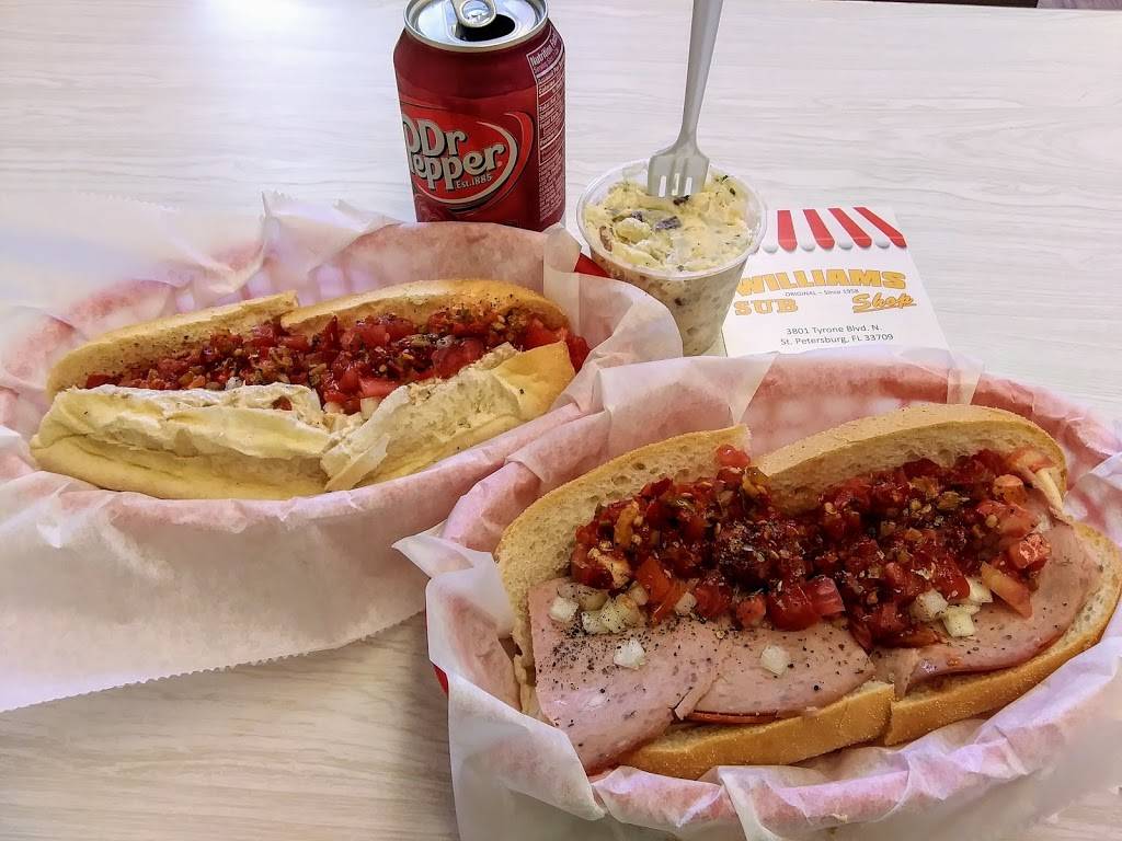 Williams Sub Shop | restaurant | 3801 Tyrone Blvd N, St. Petersburg, FL 33709, USA | 7273479497 OR +1 727-347-9497