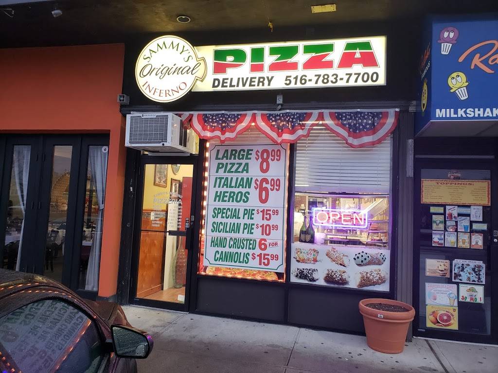 Sammys Original Pizza Inferno | restaurant | 4121, 495 Newbridge Rd, East Meadow, NY 11554, USA | 5167837700 OR +1 516-783-7700