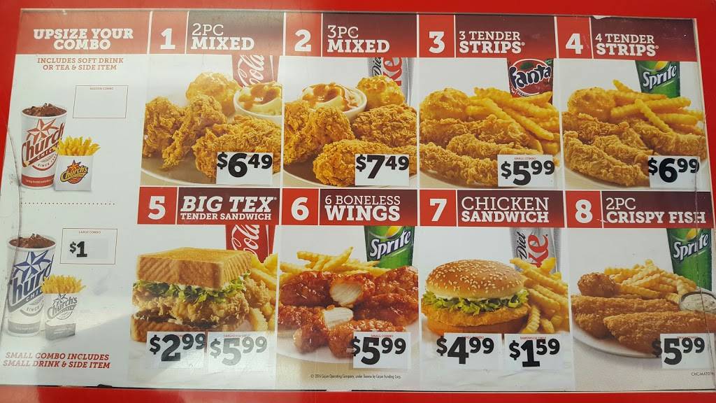 Churchs Chicken | restaurant | 11334 Hughes Rd, Houston, TX 77089, USA | 2814818825 OR +1 281-481-8825