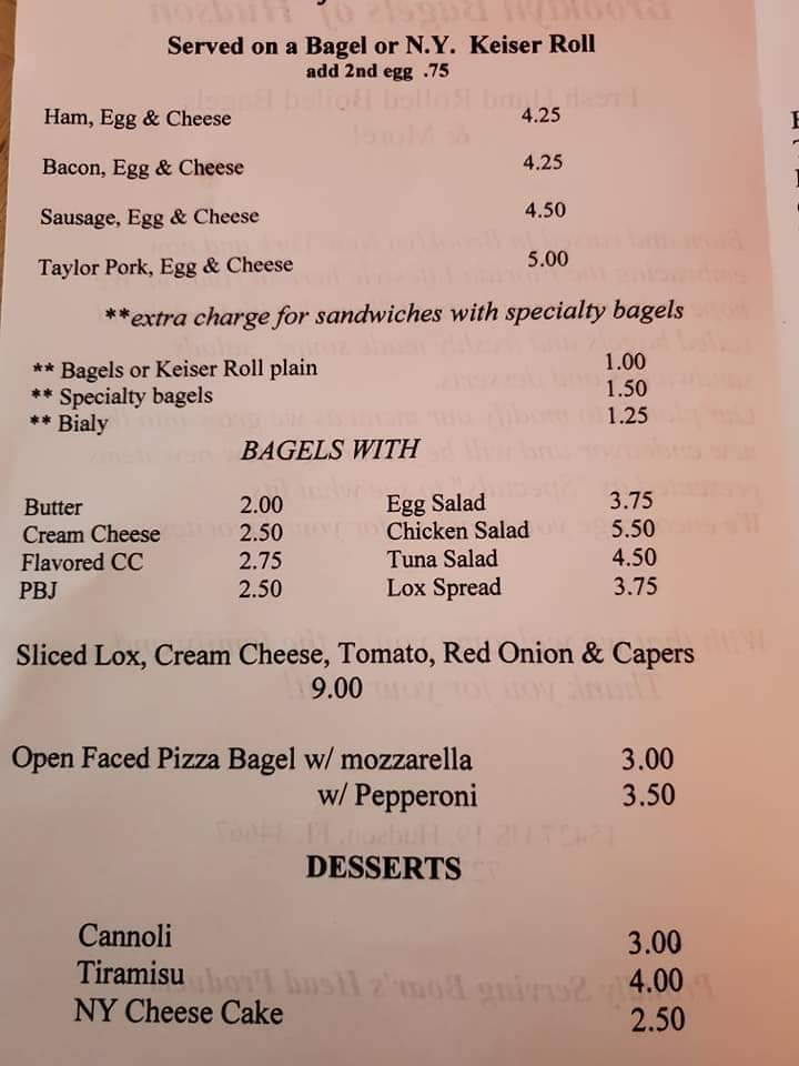 Brooklyn Bagels of Hudson | restaurant | 15427 US-19, Hudson, FL 34667, USA | 7273783001 OR +1 727-378-3001