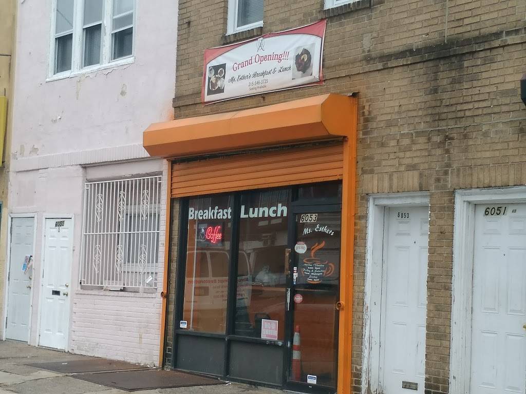 Ms Esthers Breakfast | restaurant | 6053 Ogontz Ave, Philadelphia, PA 19141, USA | 2155483725 OR +1 215-548-3725