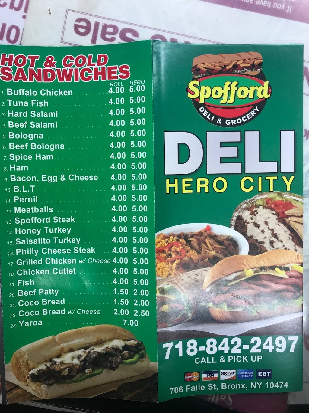 Spofford Deli & Grocery | restaurant | 706 Faile St, The Bronx, NY 10474, USA | 7188422497 OR +1 718-842-2497