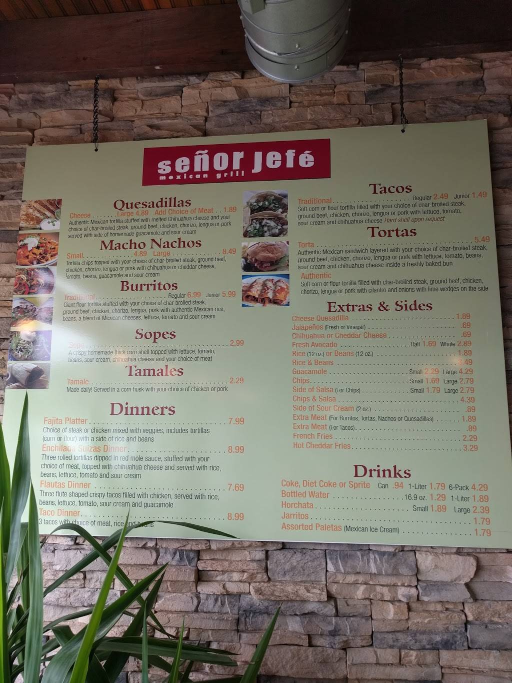 Senor Jefe Mexican Grill | meal takeaway | 7446 W North Ave, Elmwood Park, IL 60707, USA | 7085830000 OR +1 708-583-0000