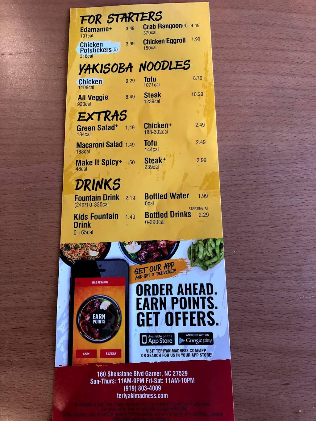Teriyaki Madness - White Oak Crossing | restaurant | 160 Shenstone Blvd, Garner, NC 27529, USA | 9198034009 OR +1 919-803-4009