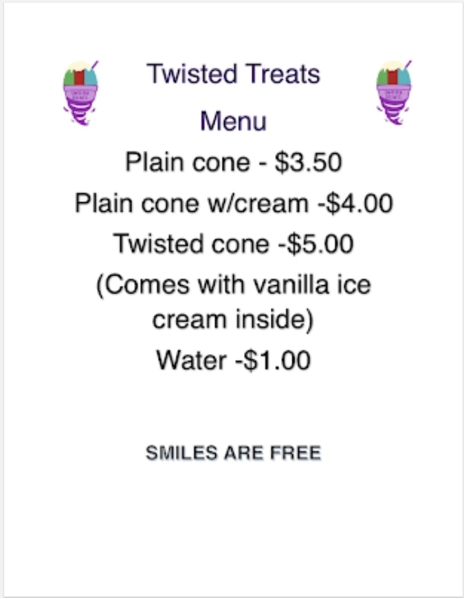 Twisted Treats | meal takeaway | 515 S Grant Ave, Colby, KS 67701, USA | 7854435239 OR +1 785-443-5239