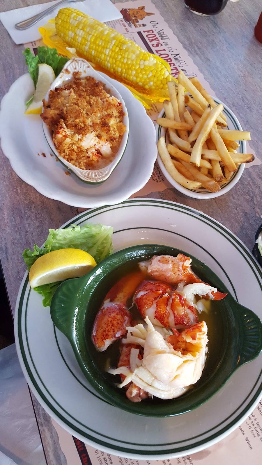 Foxs Lobster House | restaurant | 8 Sohier Park Rd, York, ME 03909, USA | 2073632643 OR +1 207-363-2643