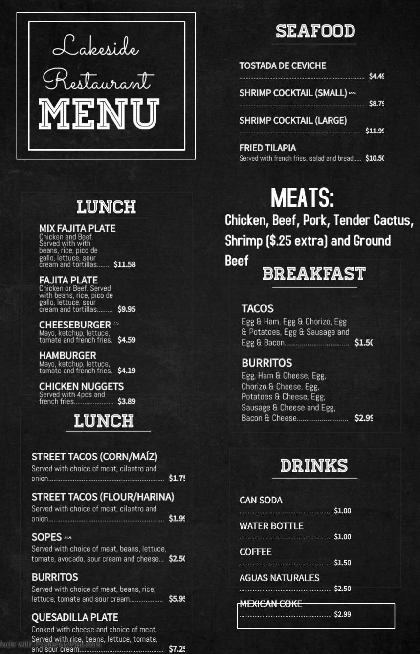 Lakeside Restaurant | restaurant | 13174 TX-198, Mabank, TX 75156, USA | 9034514400 OR +1 903-451-4400