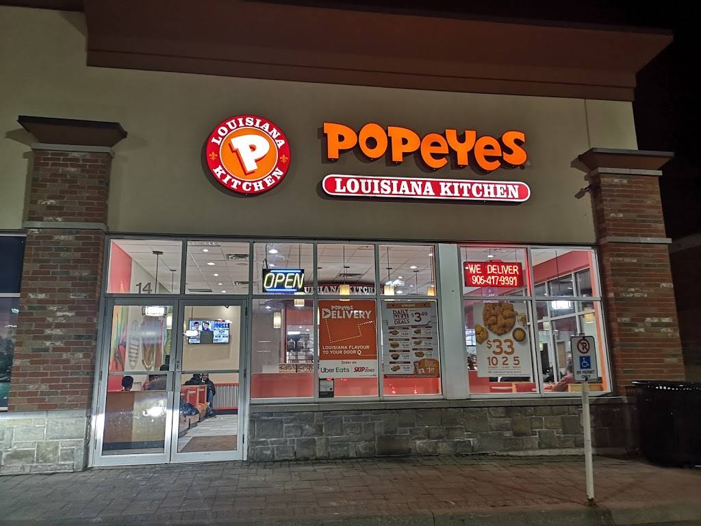 Popeyes | restaurant | 9960 Dufferin St #14, Maple, ON L6A 1S2, Canada | 9054179391 OR +1 905-417-9391