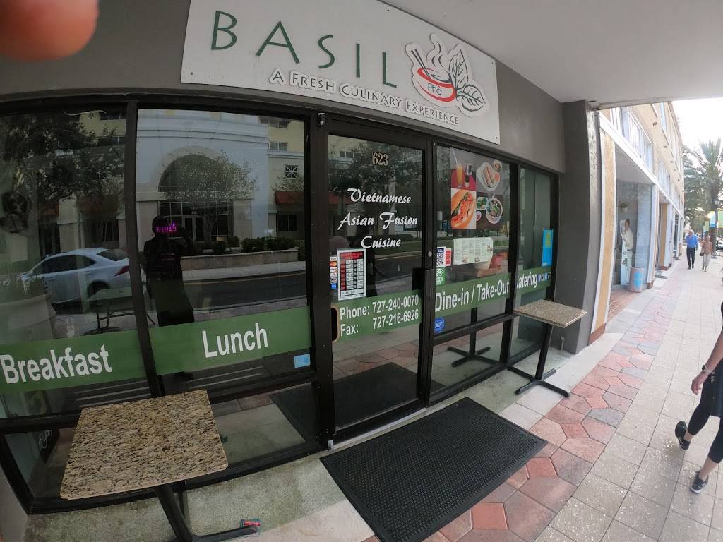 Basil Fusion Bistro | restaurant | 623 Cleveland St, Clearwater, FL 33755, USA | 7272400070 OR +1 727-240-0070