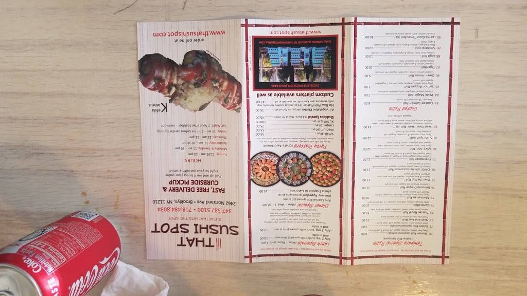 That Sushi Spot | restaurant | 2462 Nostrand Ave, Brooklyn, NY 11210, USA | 3475875100 OR +1 347-587-5100