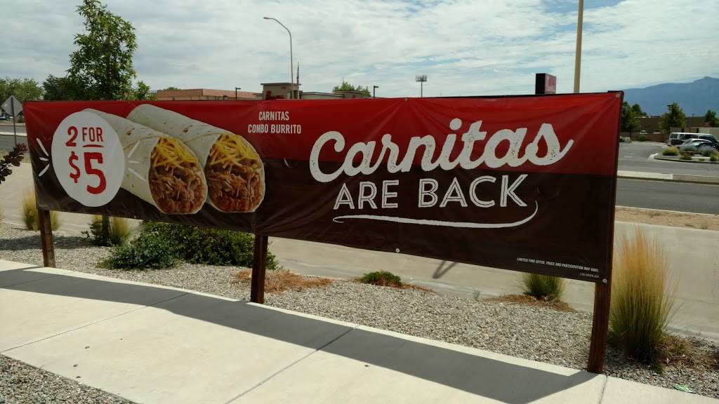 Del Taco | meal takeaway | 1101 Unser Blvd SE, Rio Rancho, NM 87124, USA | 5058960733 OR +1 505-896-0733