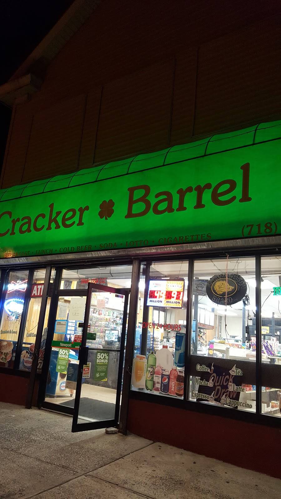 Cracker Barrel Deli | restaurant | 180 Main St, Staten Island, NY 10307, USA | 7189481758 OR +1 718-948-1758