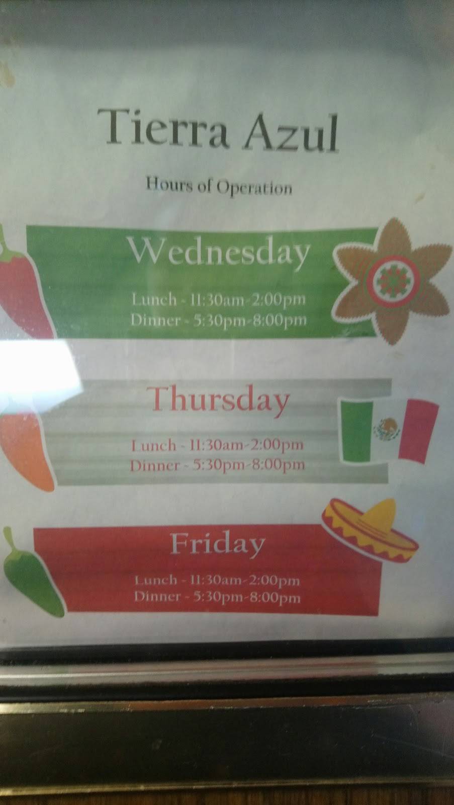 Tierra Azul | restaurant | 1489 US-321 BYP, Winnsboro, SC 29180, USA | 8038151219 OR +1 803-815-1219