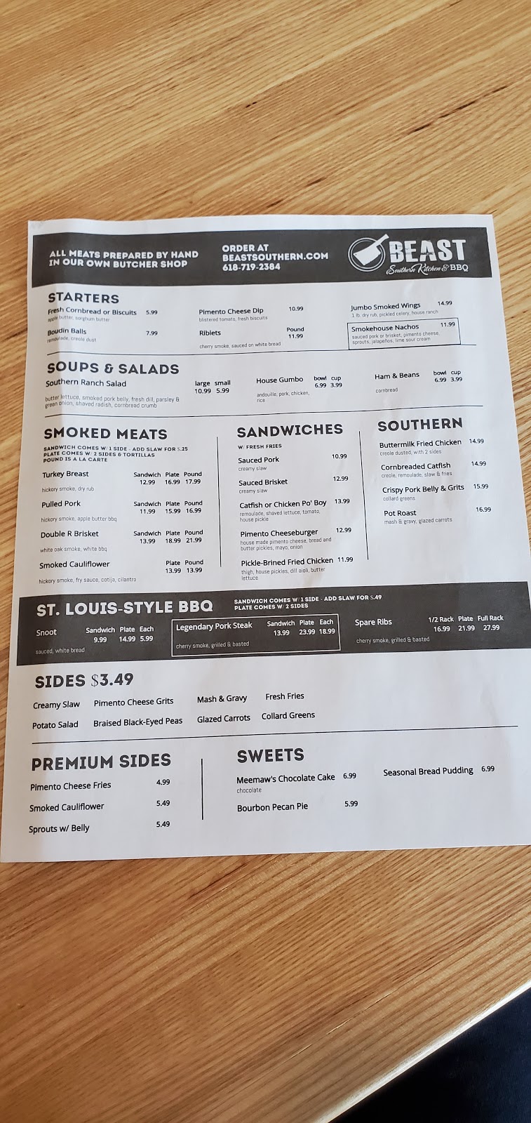 BEAST Southern Kitchen & BBQ | restaurant | 1280 Columbia Center, Columbia, IL 62236, USA | 6187192384 OR +1 618-719-2384