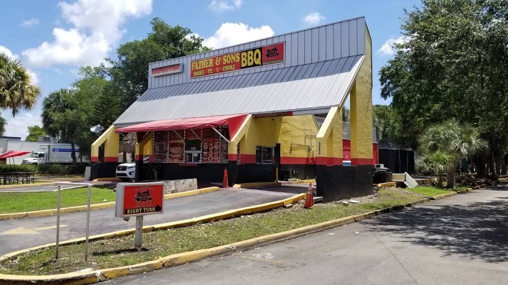 Father & Sons Smoke Til-U-Choke Bar B-Q | restaurant | 1550 FL-7, Lauderhill, FL 33313, USA | 7542165177 OR +1 754-216-5177