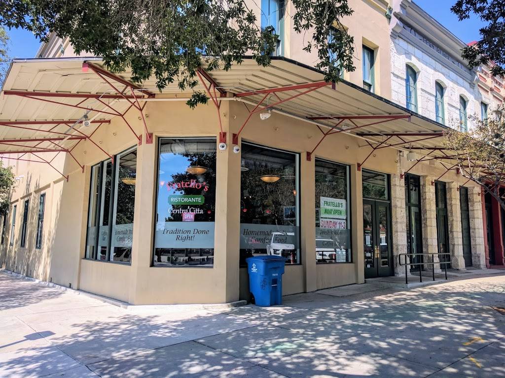 Fratellos Centro Citta | restaurant | 115 Plaza De Armas Suite 107, San Antonio, TX 78205, USA | 2109638430 OR +1 210-963-8430