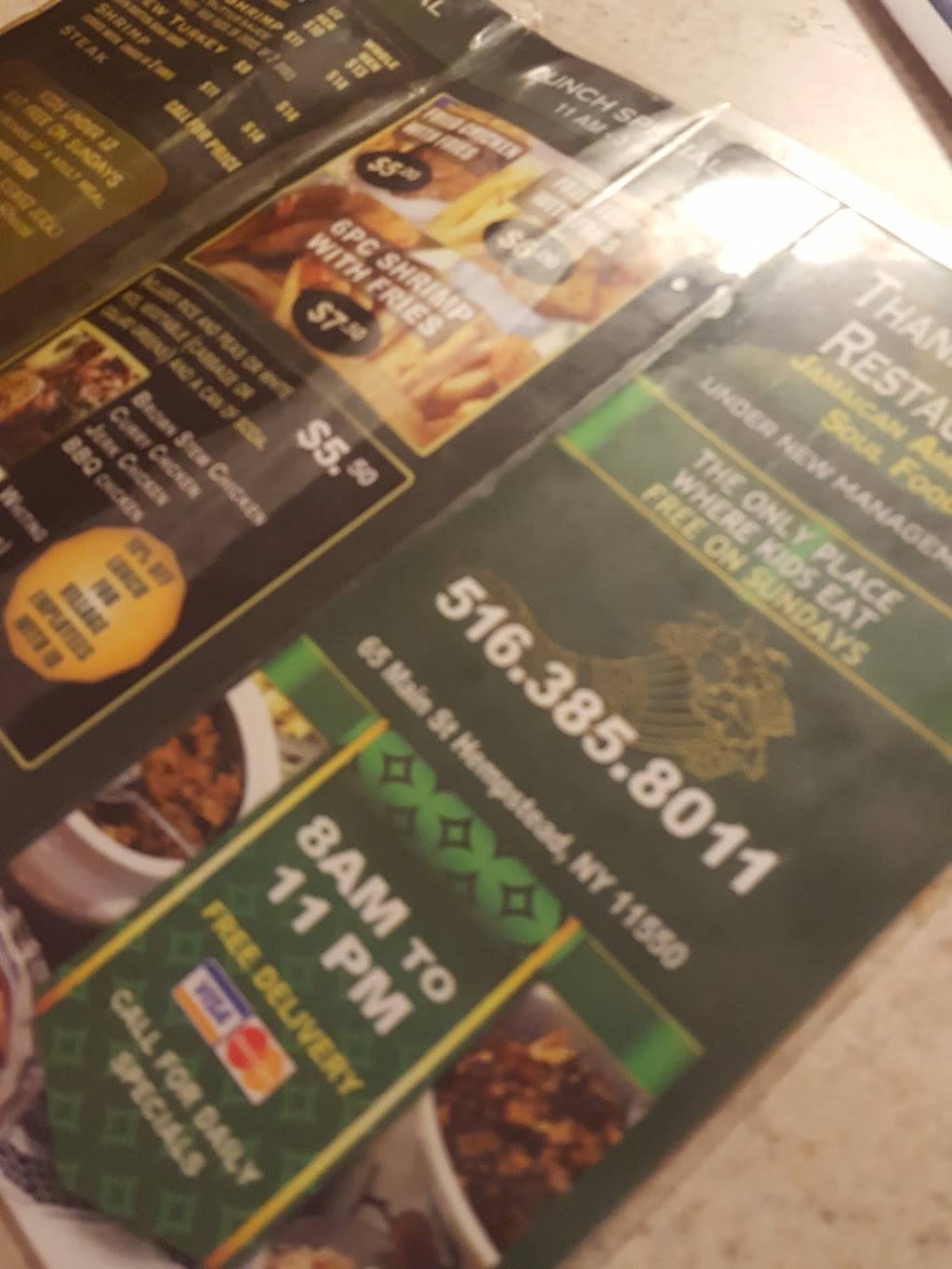 Thanksgiving | restaurant | 65 Main St, Hempstead, NY 11550, USA | 5163858011 OR +1 516-385-8011