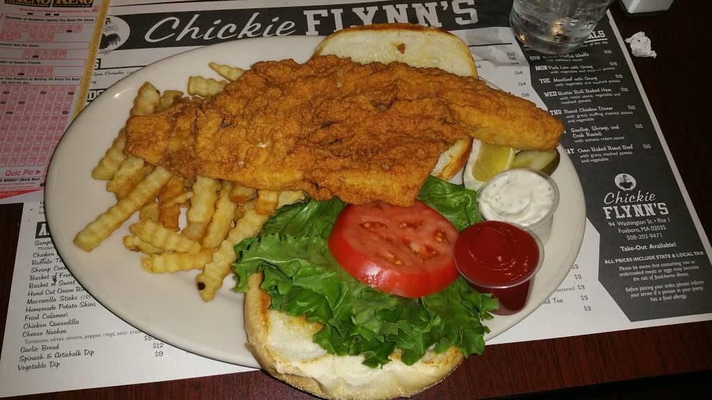 Chickie Flynns | restaurant | 94 Washington St, Foxborough, MA 02035, USA | 5082039471 OR +1 508-203-9471
