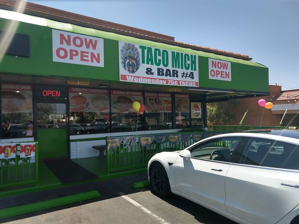 Taco Mich & Bar 4 | restaurant | 1301 E Northern Ave, Phoenix, AZ 85020, USA | 6025667426 OR +1 602-566-7426