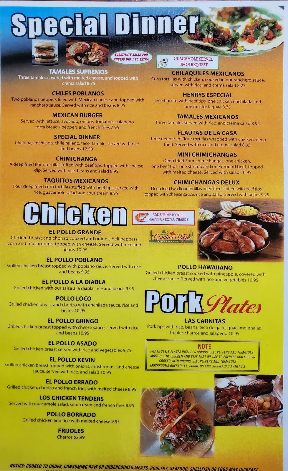 Camino Viejo | restaurant | 1433 Robinson Rd, Old Hickory, TN 37138, USA | 6153570211 OR +1 615-357-0211