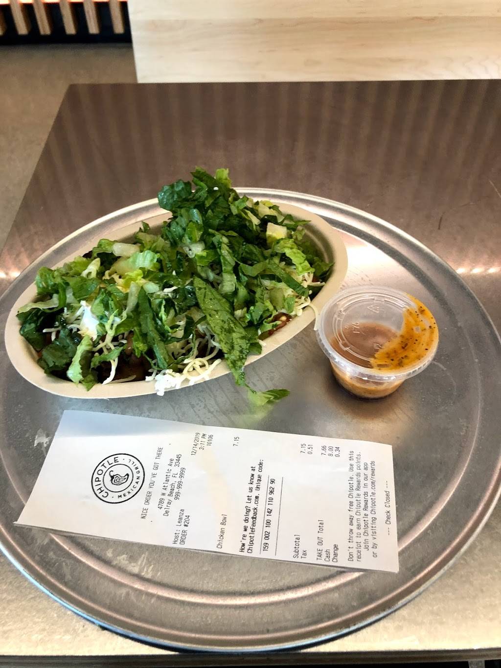 Chipotle Mexican Grill | restaurant | 4789 W Atlantic Ave, Delray Beach, FL 33445, USA | 5616661003 OR +1 561-666-1003