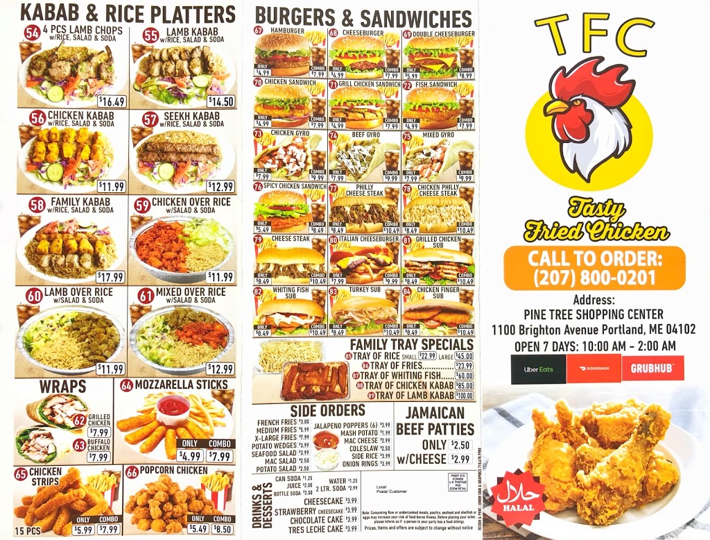Tasty Fried Chicken | restaurant | 1100 Brighton Ave, Portland, ME 04102, USA | 2078000201 OR +1 207-800-0201
