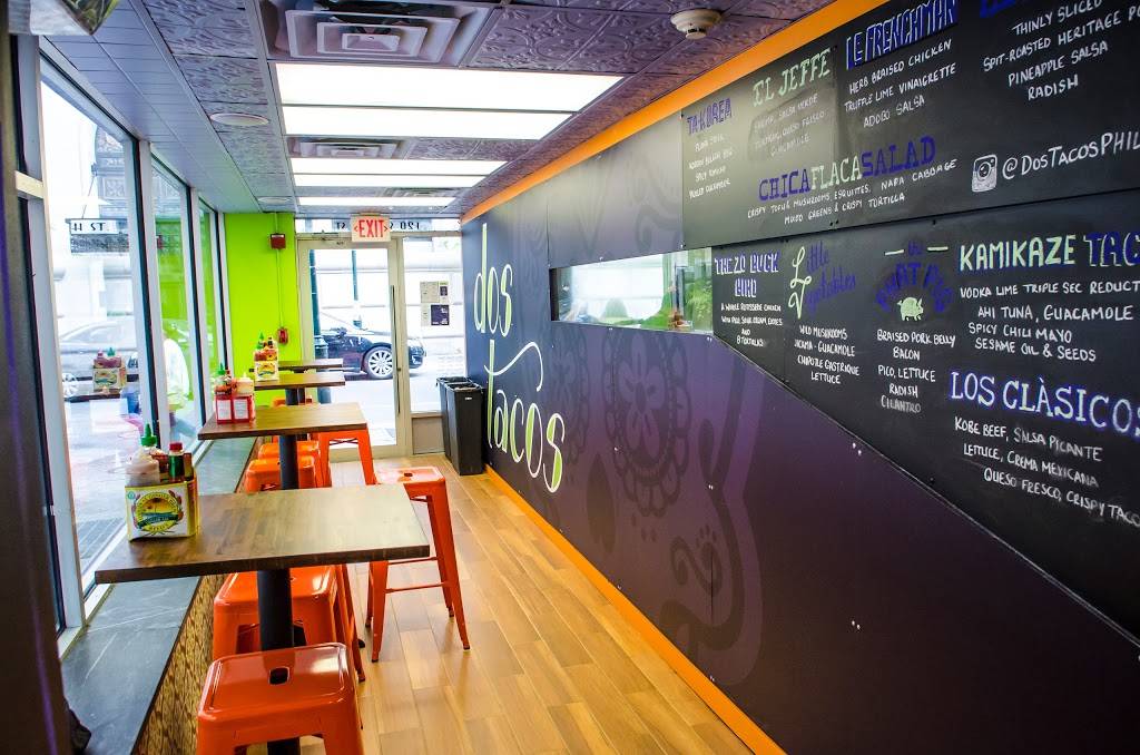 Dos Tacos | restaurant | 120 S 15th St, Philadelphia, PA 19102, USA | 2155678226 OR +1 215-567-8226