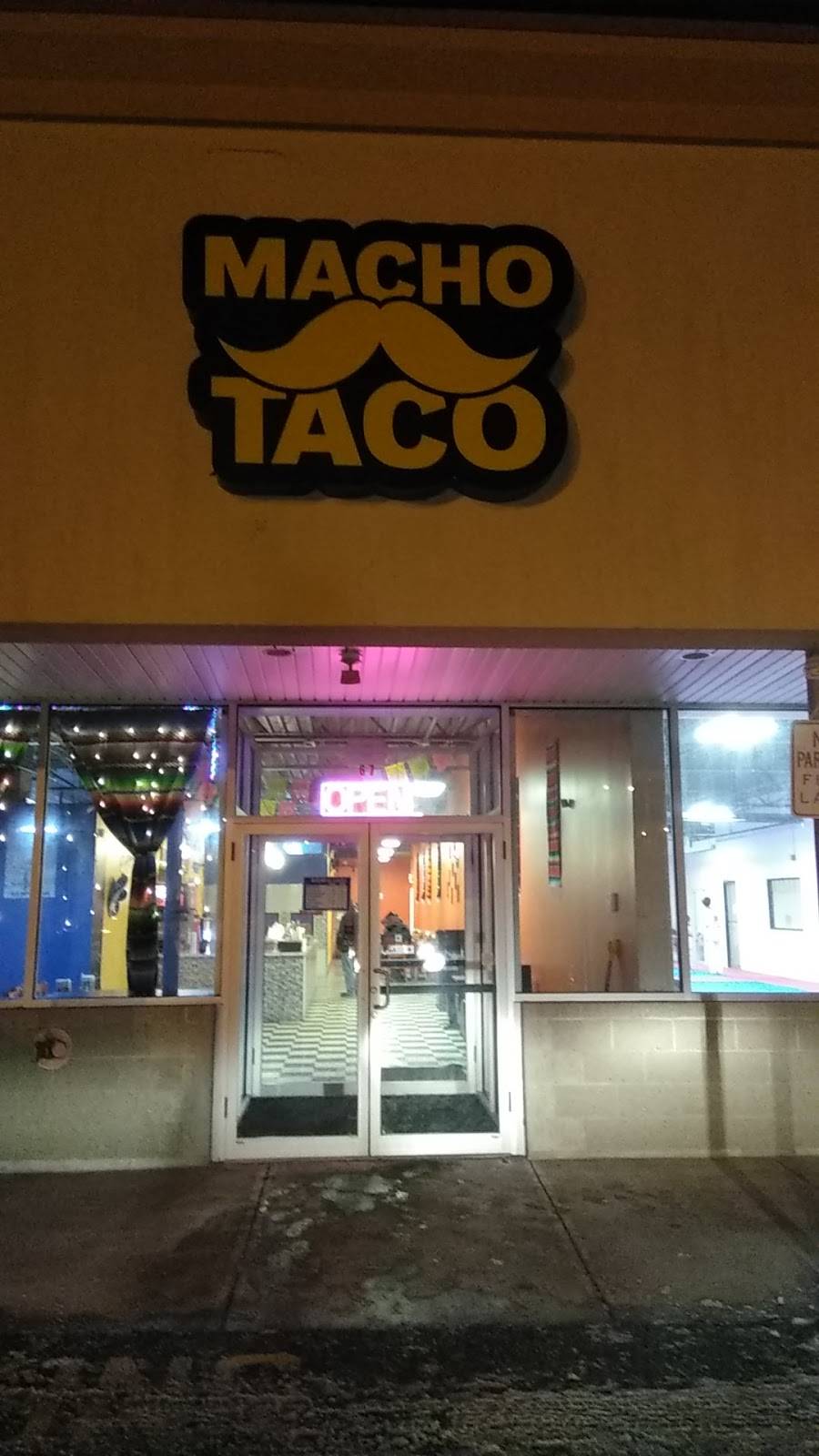 Macho Taco | restaurant | 67 Springfield St, Agawam, MA 01001, USA | 4132857060 OR +1 413-285-7060