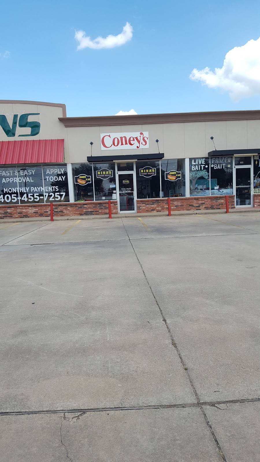 Ninas Coney Shack | restaurant | 1044 N Douglas Blvd, Midwest City, OK 73130, USA | 4052491629 OR +1 405-249-1629