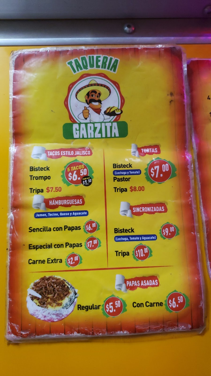 Taqueria Garzita | restaurant | 4300 S Ware Rd, McAllen, TX 78503, USA | 9566481478 OR +1 956-648-1478