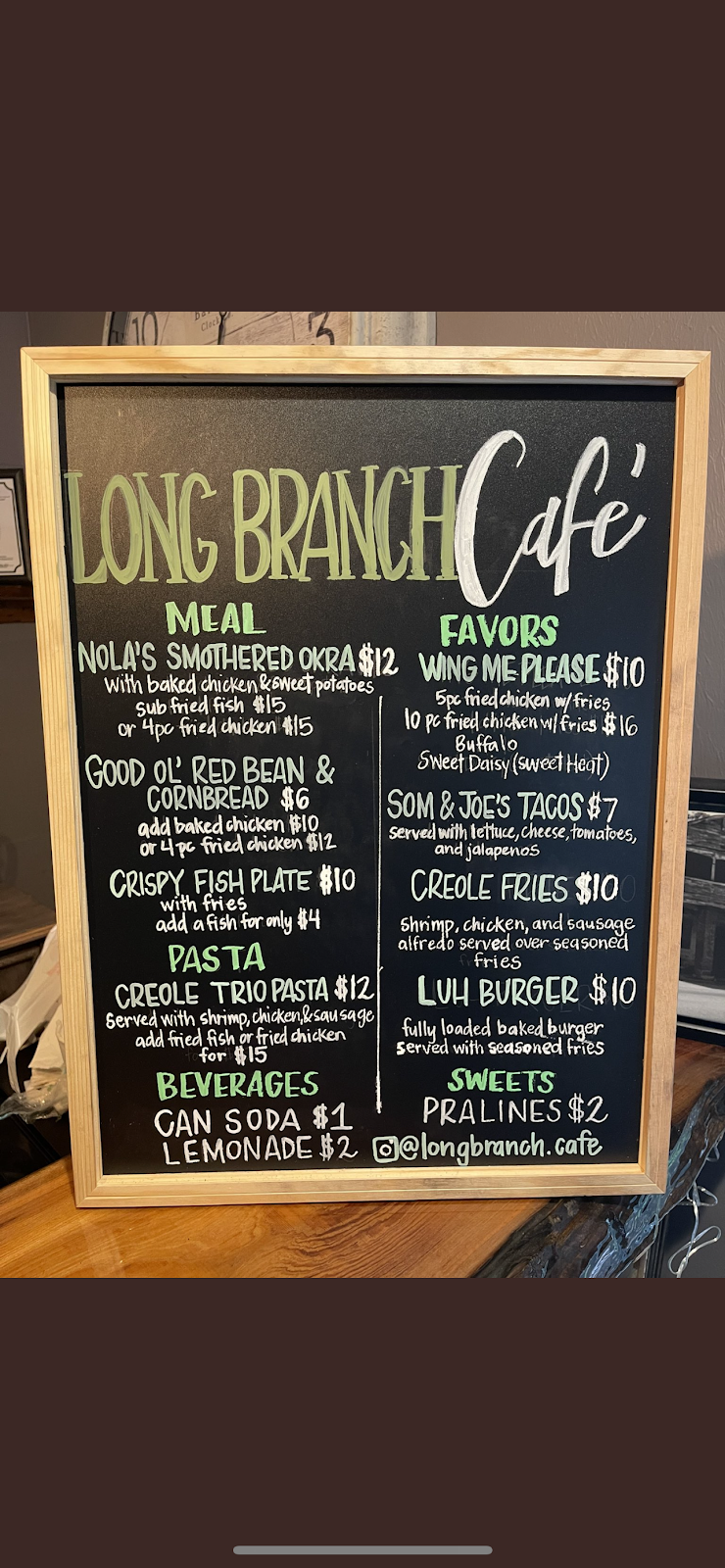 The Long Branch Cafe’ | restaurant | 817 S Main St, St Martinville, LA 70582, USA | 3374420725 OR +1 337-442-0725