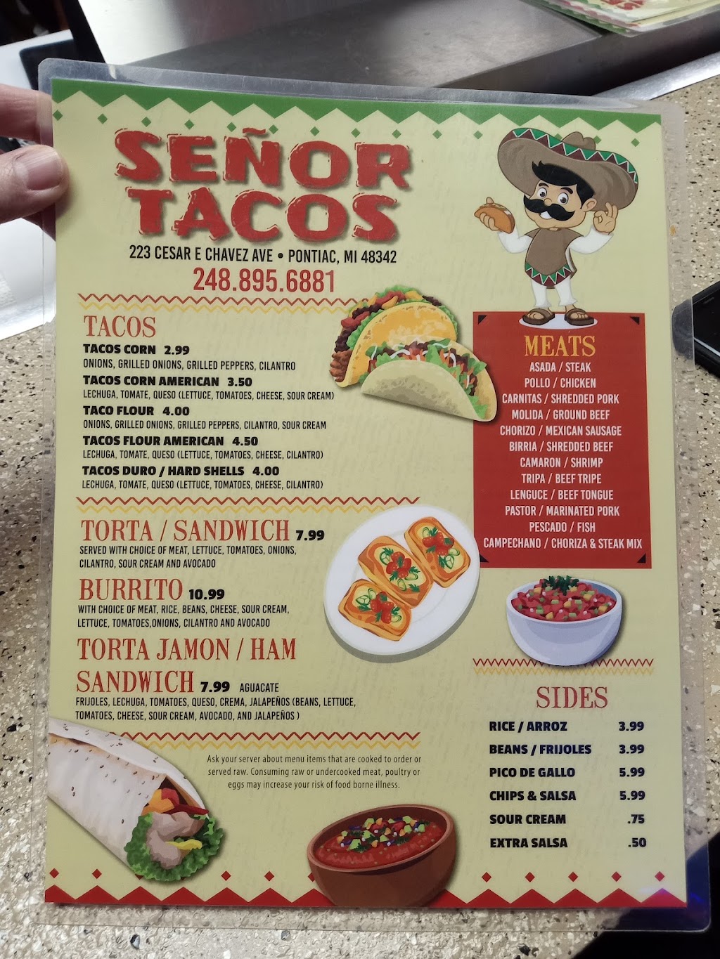 Senor Tacos | restaurant | 223 Oakland Ave, Pontiac, MI 48342, USA | 2488956881 OR +1 248-895-6881