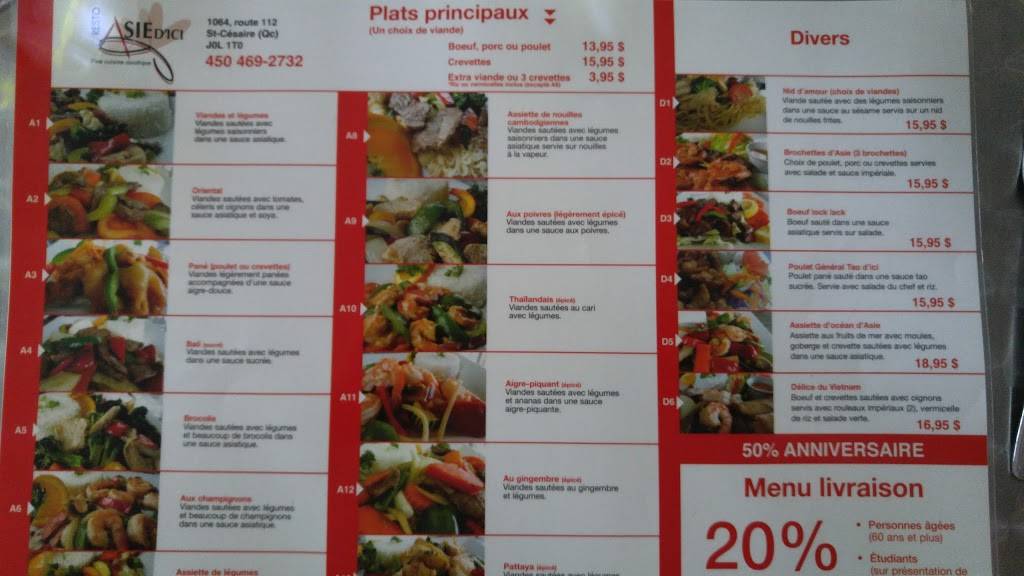 Restaurant Au Gout DAsie | restaurant | 1064 QC-112, Saint-Césaire, QC J0L 1T0, Canada | 4504692732 OR +1 450-469-2732