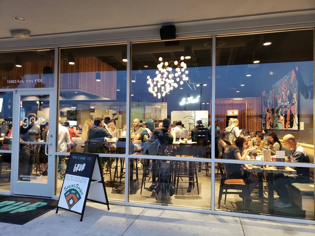 Grub Burger Bar | restaurant | 10403 Katy Fwy Suite 100, Houston, TX 77024, USA | 7138277157 OR +1 713-827-7157