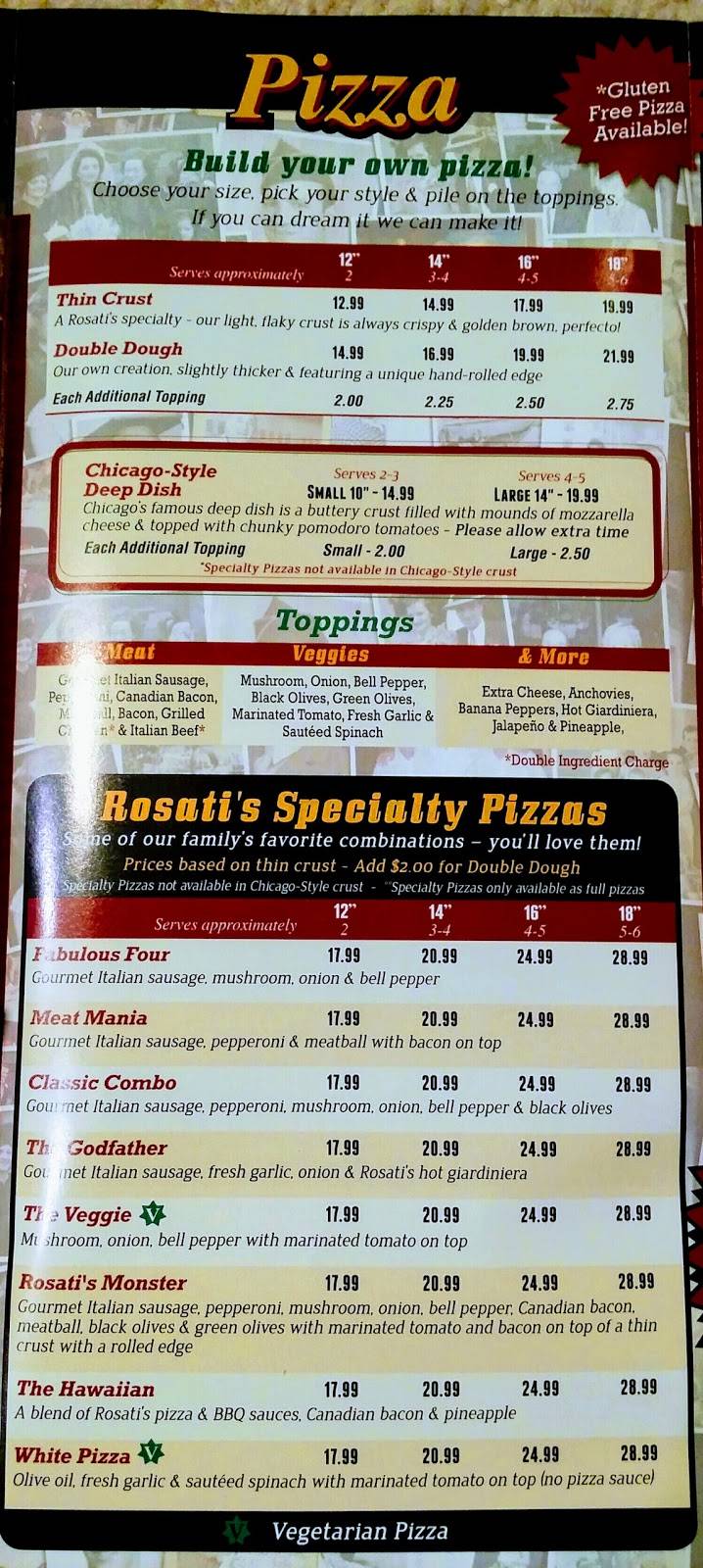Rosatis Pizza | restaurant | 6804 Green Bay Rd #120, Kenosha, WI 53142, USA | 2626970123 OR +1 262-697-0123