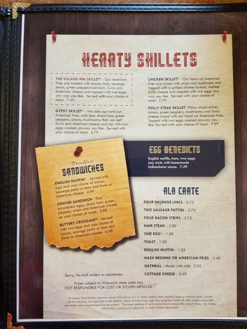 Village Inn | restaurant | 304 Main St, Marathon City, WI 54448, USA | 7154432000 OR +1 715-443-2000