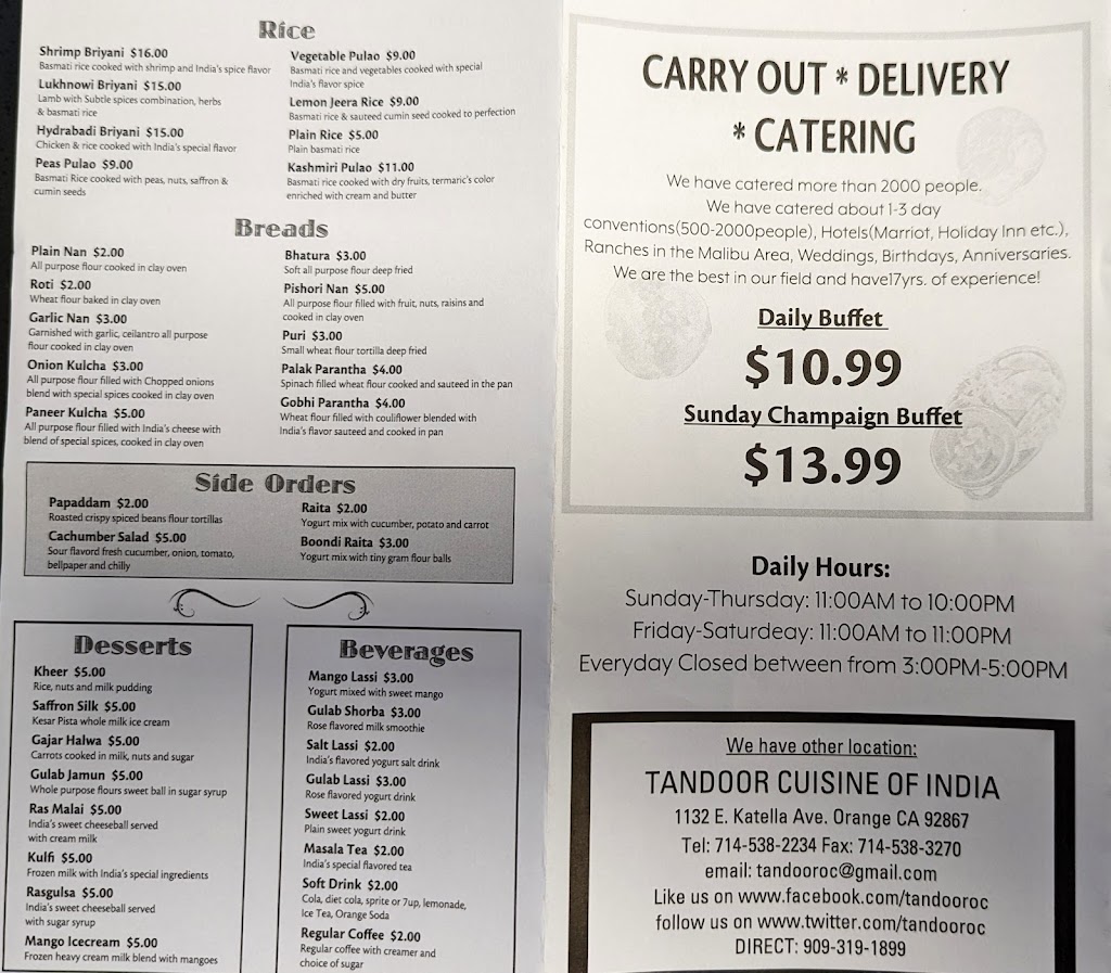 Bombay Grill Bar and Banquet | restaurant | 23040 Eastpark Dr, Yorba Linda, CA 92887, USA | 7142799619 OR +1 714-279-9619