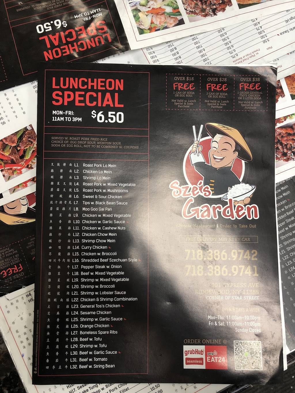 Szes Garden | restaurant | 201 Cypress Ave, Flushing, NY 11385, USA | 7183869741 OR +1 718-386-9741