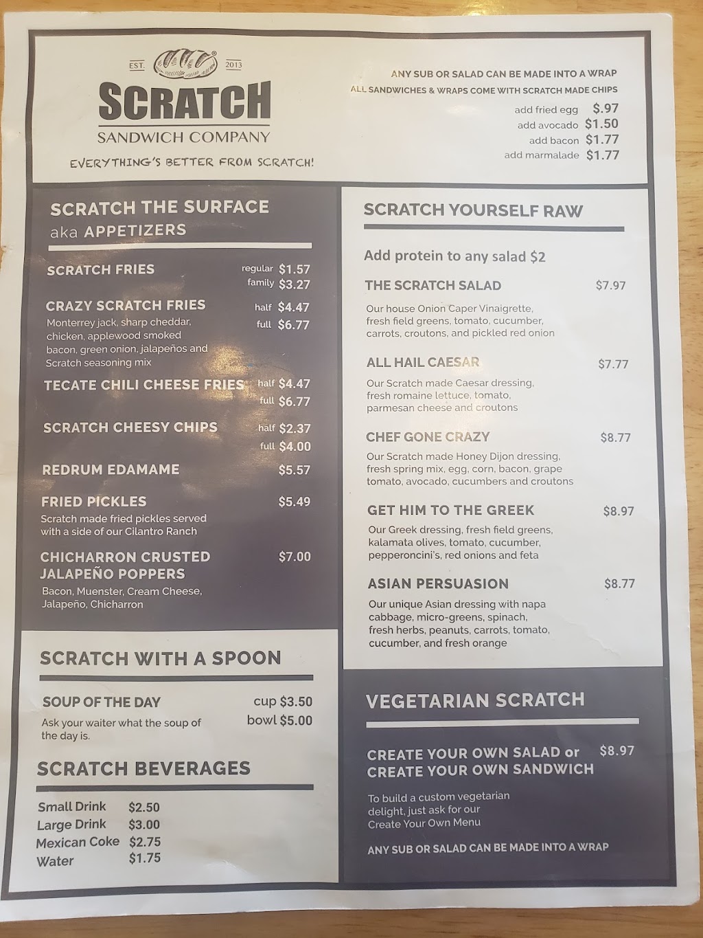 Scratch Sandwich Company | restaurant | 1713 E Del Mar Blvd #6534, Laredo, TX 78041, USA | 9565684893 OR +1 956-568-4893