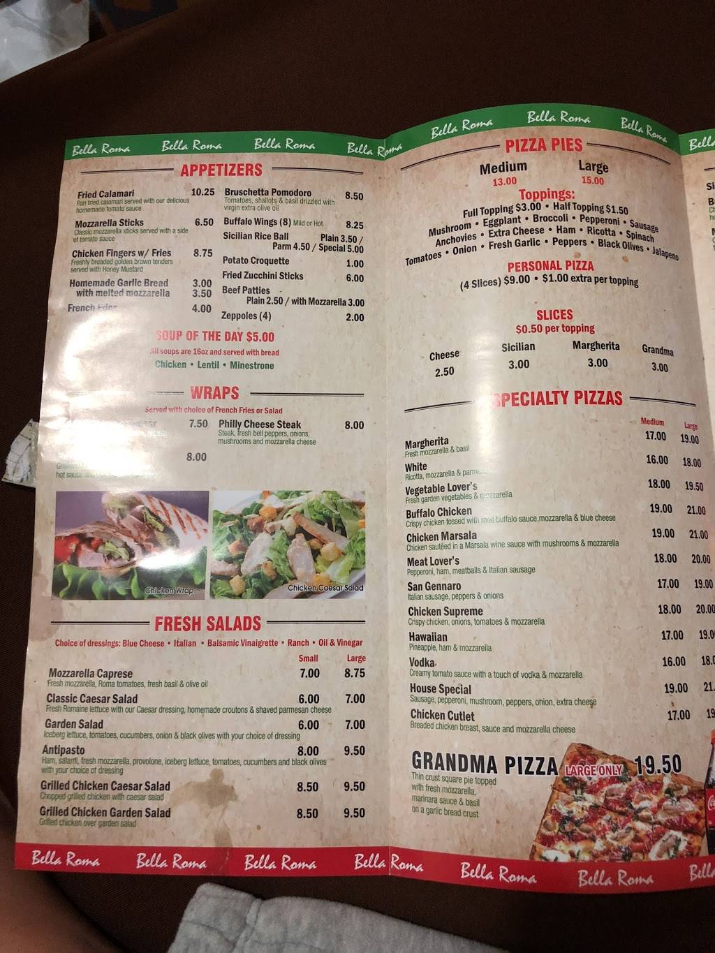 Bella Roma Pizza & Pasta | meal delivery | 7022 3rd Ave, Brooklyn, NY 11209, USA | 7184911219 OR +1 718-491-1219