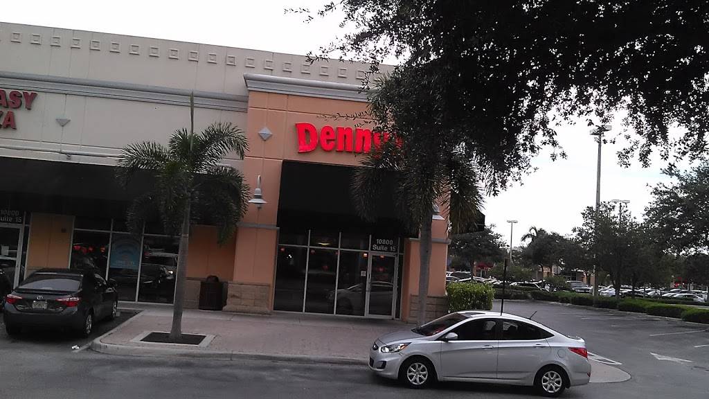 Dennys | restaurant | 10800 Pines Blvd Suite #15, Pembroke Pines, FL 33026, USA | 9544434500 OR +1 954-443-4500