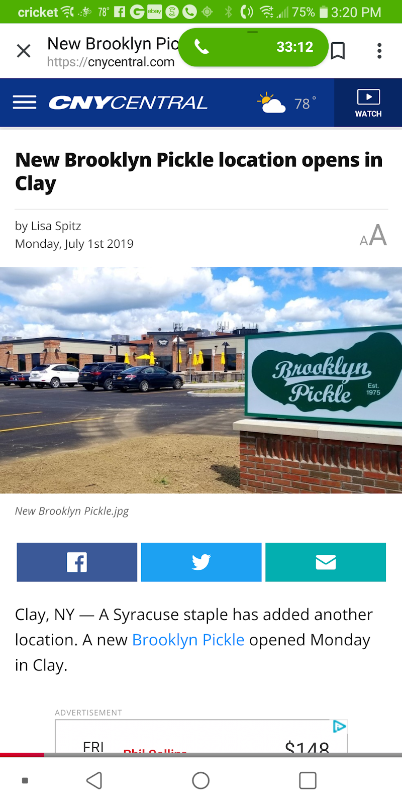 Brooklyn Pickle |  | 7175 Buckley Rd, Liverpool, NY 13088, USA | 3156712185 OR +1 315-671-2185