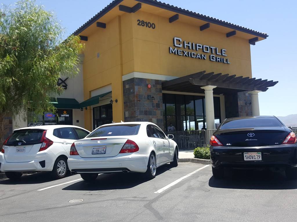 Chipotle Mexican Grill | restaurant | 28102 Newhall Ranch Rd, Valencia, CA 91355, USA | 6612579526 OR +1 661-257-9526